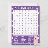 あなたはラマおもしろい教室バレンタインデー 招待状 (裏面)