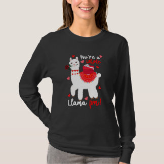 あなたはラマの花束でとても楽しいバレンタインを Tシャツ