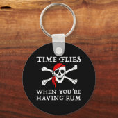 あなたはラムを飲むと時間が経つ キーホルダー (正面)