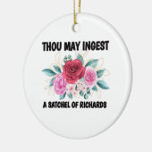 あなたはリチャードの悪魔を食べるかもしれない セラミックオーナメント (左)