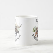 あなたはリラックスキャビン時間森林動物 コーヒーマグカップ (中央)