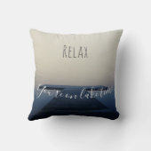 あなたはリラックスレイクタイムピア波止場ホーム クッション (裏面)