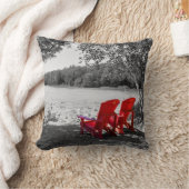 あなたはリラックス湖の時間に… クッション (ブランケット)