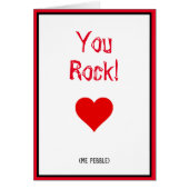 あなたはロック。小石を。地質学者向け。 (正面)