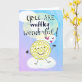 「あなたはワッフルみたいに素敵」カード カード (黄色い花)