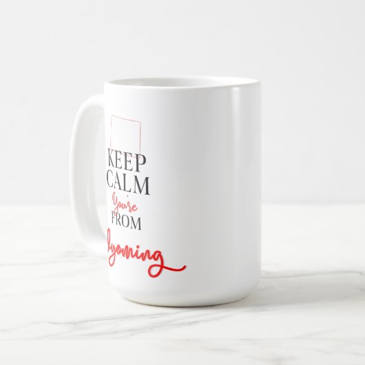 あなたはワ保イオミングの町から心を静める コーヒーマグカップ (正面左)