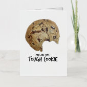 あなたは一つのタフなクッキーのグリーティングカードである 箔グリーティングカード (正面)