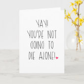 あなたは一人じゃない カード (黄色い花)