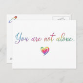 あなたは一人じゃない / セーフティピン ポストカード (正面/裏面)