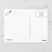 あなたは一人じゃない / セーフティピン ポストカード (裏面)