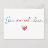 あなたは一人じゃない / セーフティピン ポストカード (正面)