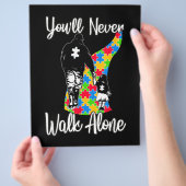 あなたは一人ではない 父娘 自閉症 チラシ (手)