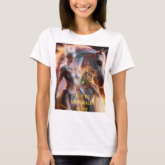 あなたは一人で歩かない Tシャツ (正面)