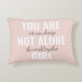 あなたは一人の女の子の動機前向き引用文ではない アクセントクッション (正面)