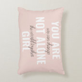 あなたは一人の女の子の動機前向き引用文ではない アクセントクッション (正面(垂直))