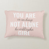 あなたは一人の女の子の動機前向き引用文ではない アクセントクッション (裏面)