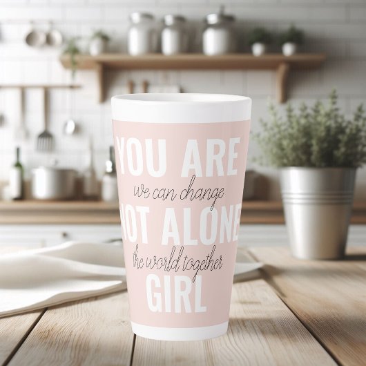 あなたは一人の女の子の動機前向き引用文ではない カフェラテマグ