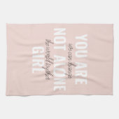 あなたは一人の女の子の動機前向き引用文ではない キッチンタオル (横)