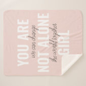 あなたは一人の女の子の動機前向き引用文ではない シェルパブランケット (正面(横))