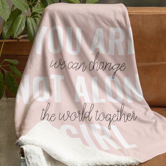 あなたは一人の女の子の動機前向き引用文ではない シェルパブランケット