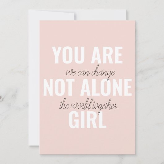 あなたは一人の女の子の動機前向き引用文ではない シーズンカード (正面)