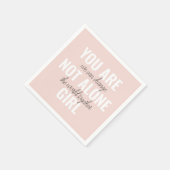 あなたは一人の女の子の動機前向き引用文ではない スタンダードカクテルナプキン (角)