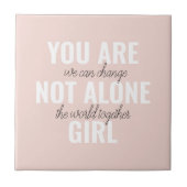 あなたは一人の女の子の動機前向き引用文ではない タイル (正面)