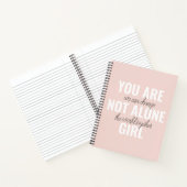 あなたは一人の女の子の動機前向き引用文ではない ノートブック (内部)