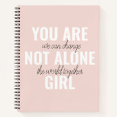 あなたは一人の女の子の動機前向き引用文ではない ノートブック (正面)