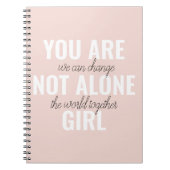 あなたは一人の女の子の動機前向き引用文ではない ノートブック (正面)