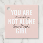 あなたは一人の女の子の動機前向き引用文ではない フェイバータグ (正面)