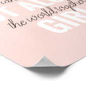 あなたは一人の女の子の動機前向き引用文ではない ポスター (角)