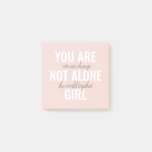 あなたは一人の女の子の動機前向き引用文ではない ポストイット (正面)