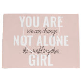 あなたは一人の女の子の動機前向き引用文ではない ラージペーパーバッグ (正面)