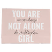 あなたは一人の女の子の動機前向き引用文ではない ラージペーパーバッグ (裏面)