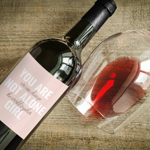 あなたは一人の女の子の動機前向き引用文ではない ワインラベル