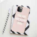 あなたは一人の女の子の動機前向き引用文ではない iPhone 11Pro MAXケース<br><div class="desc">あなたは一人の女の子の動機前向き引用文ではない</div>