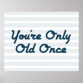 あなたは一度だけ古い ポスター (正面)