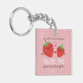 あなたは一番甘いお母さんのかわいいイチゴ キーホルダー (正面左)