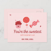 あなたは一番甘いバレンタインデーのカード シーズンポストカード (正面/裏面)