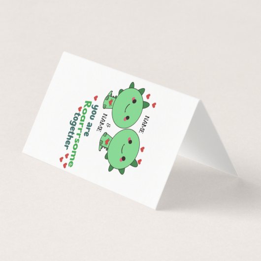 あなたは一緒に恐竜おもしろいカップルのロアルソーム (正面)