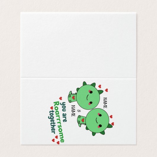 あなたは一緒に恐竜おもしろいカップルのロアルソーム (外部フラット)