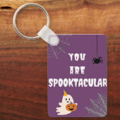 あなたは不気味なハロウィーンのキーチェーンである キーホルダー (正面)