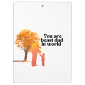 あなたは世界最高ののパパ – 心のこもったTypo クリップボード (裏面)