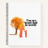 あなたは世界最高ののパパ – 心のこもったTypo ノートブック (正面)