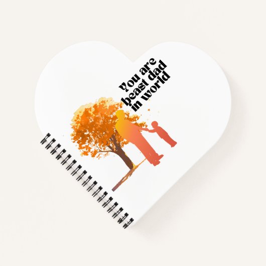 あなたは世界最高ののパパ – 心のこもったTypo ノートブック (正面)