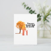 あなたは世界最高ののパパ – 心のこもったTypo ポストカード (スタンド正面)