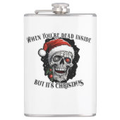 あなたは中に死んだがクリスマスだ フラスク (正面)
