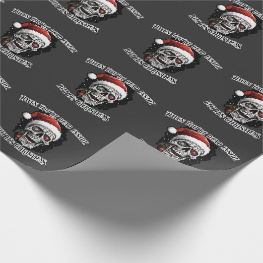 あなたは中に死んだがクリスマスだ ラッピングペーパー (角)