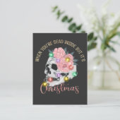 あなたは中に死んだがクリスマスの骸骨 シーズンポストカード (スタンド正面)